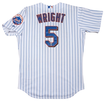2006 David Wright Game Used -Photo Matched - New York Mets Home Jersey (MeiGray, MLB Authenticated/Steiner)